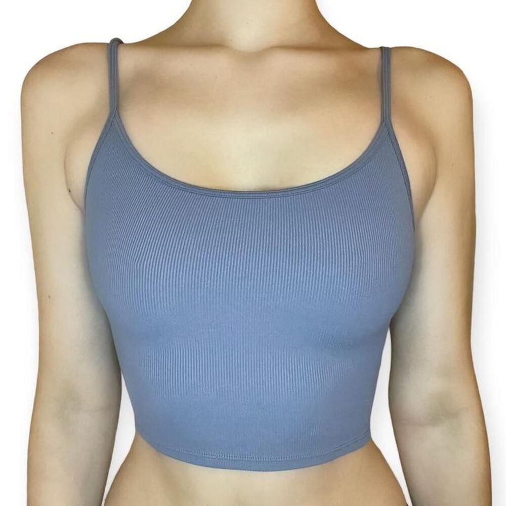 Athleta karma purple twist cross back crop tank